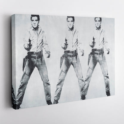 Elvis Presley Triple Canvas Poster – Framed Wall Art Home Decor