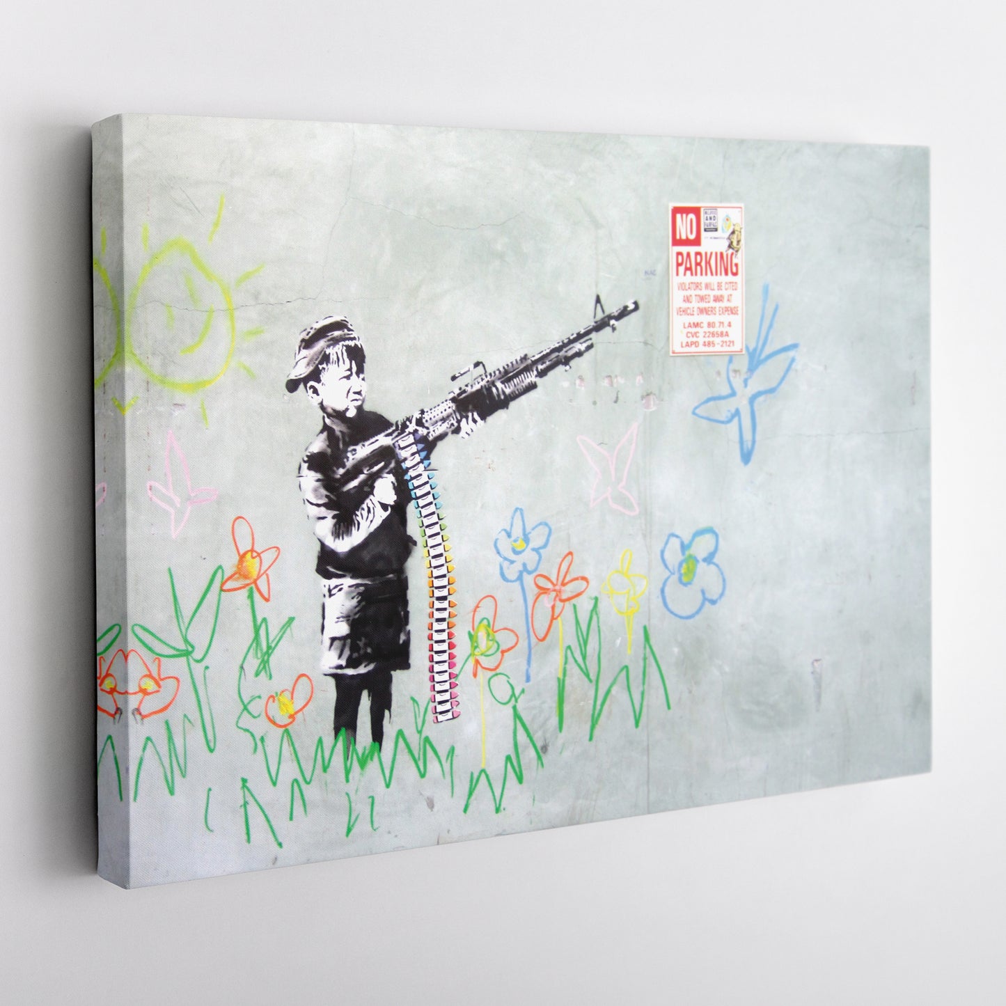 Banksy 'Soldier Boy' Canvas Print - Framed Wall Art