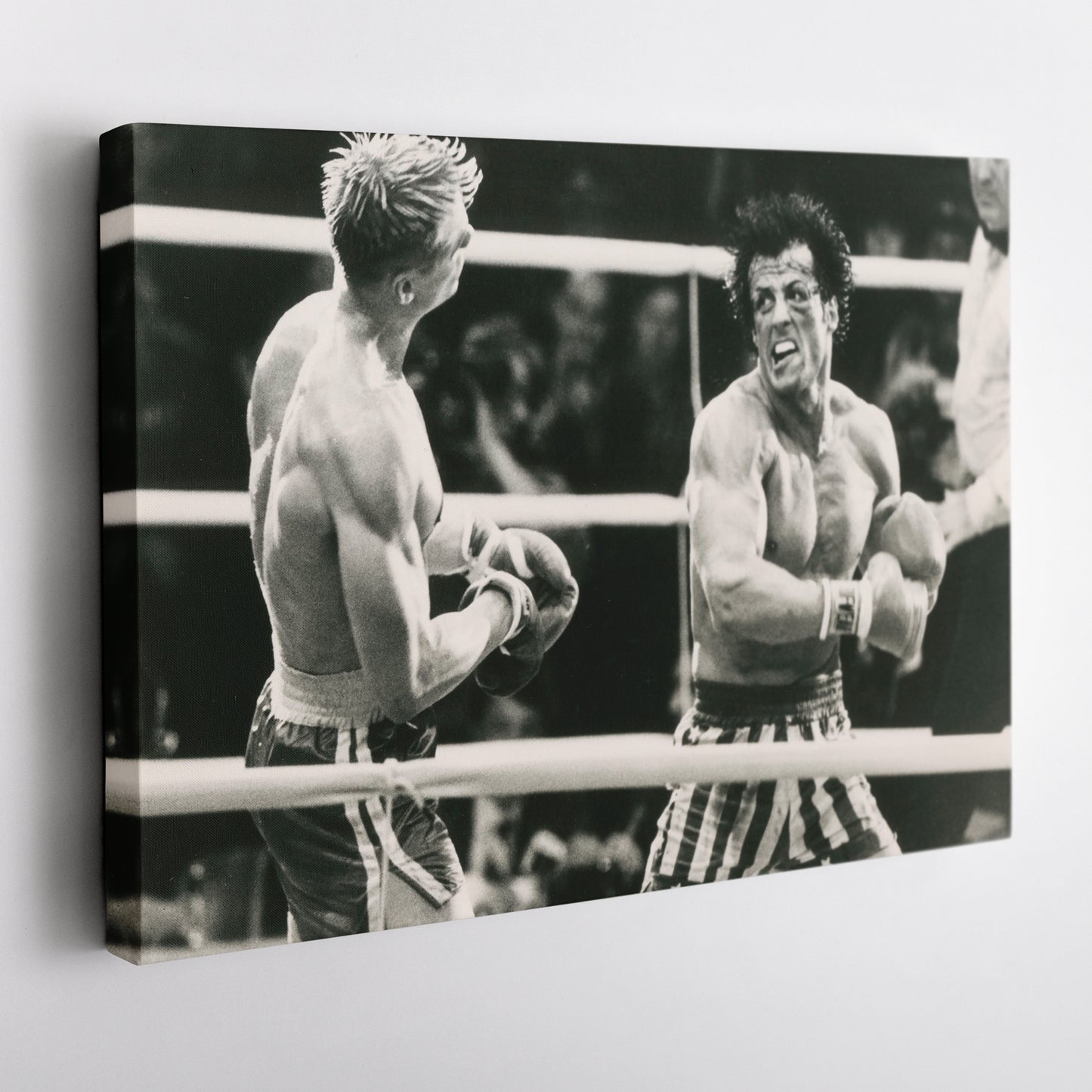 Rocky Balboa vs Ivan Drago Poster – Boxing Movie Canvas Wall Art Decor