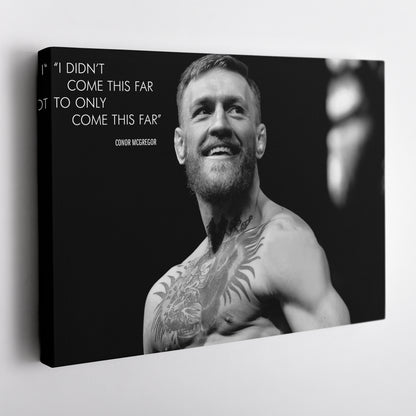 Conor McGregor Quote Canvas Wall Art – Inspirational MMA Print for Home