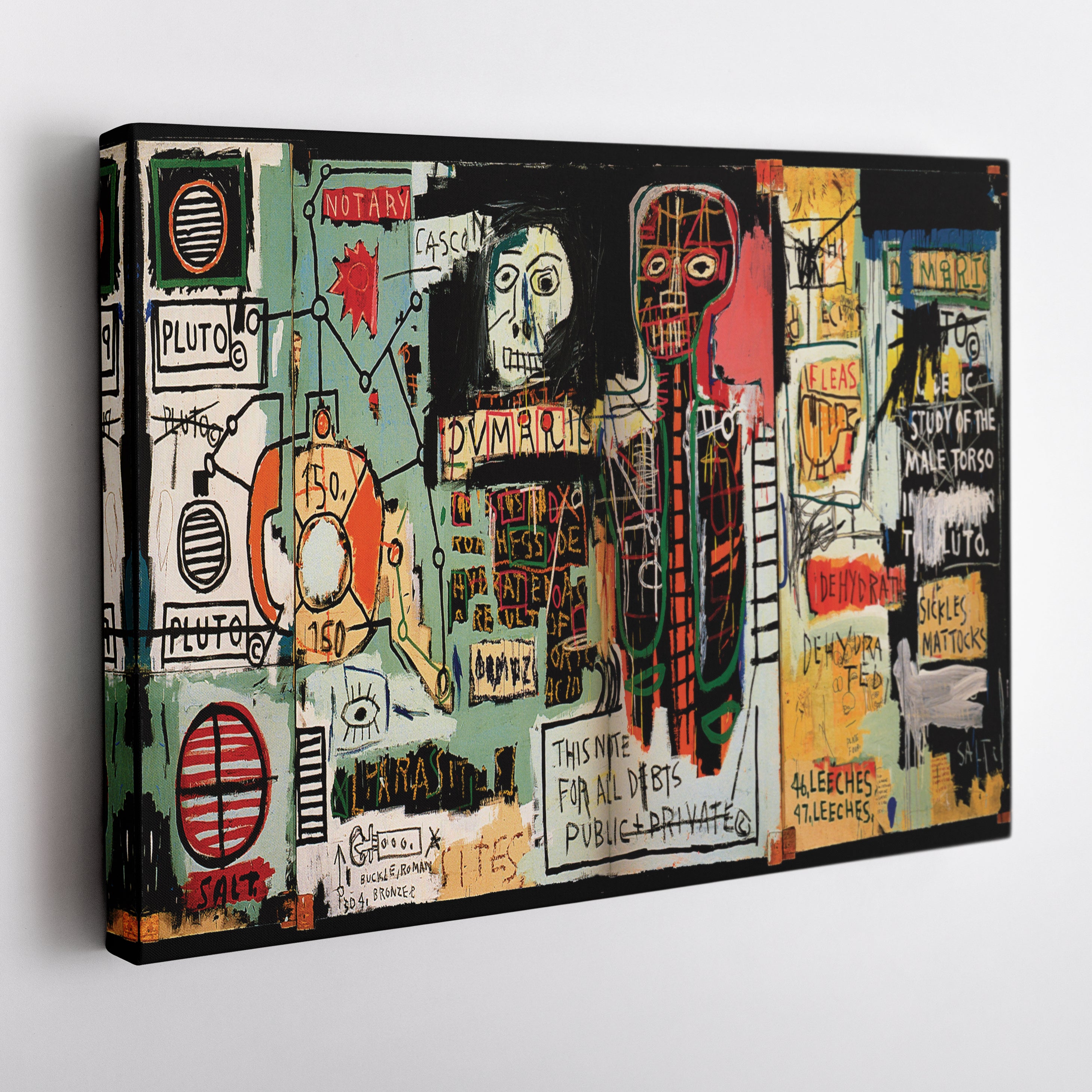 Notary by Jean-Michel Basquiat Abstract Art Canvas Wall Art