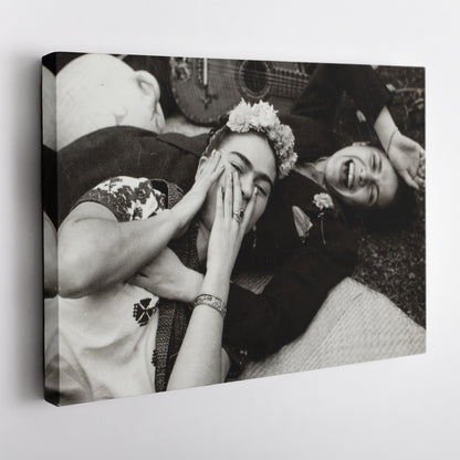 Frida Kahlo and Friend Canvas Wall Art – Painter's Legacy Home Decor