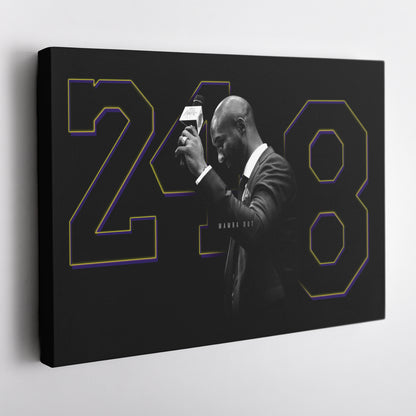 Mamba Out – 248- Legend – Kobe Bryant Canvas Art – A Basketball Legacy