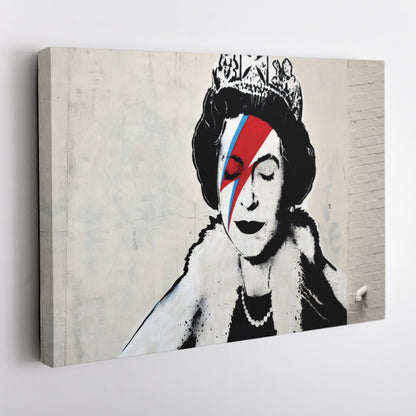 Banksy 'Queen' Canvas Print - Framed Wall Art