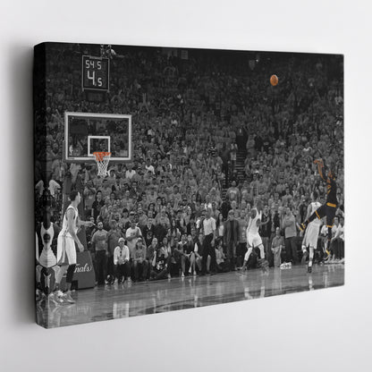 Kyrie Irving Game Winner vs Warriors Canvas Wall Art Decor - NBA Playoff Moment Art