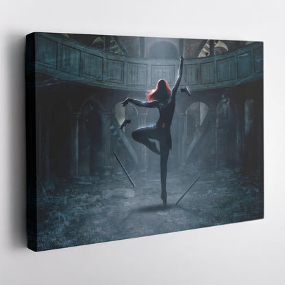 Black Widow Poster Marvel - Canvas Wall Art Decor