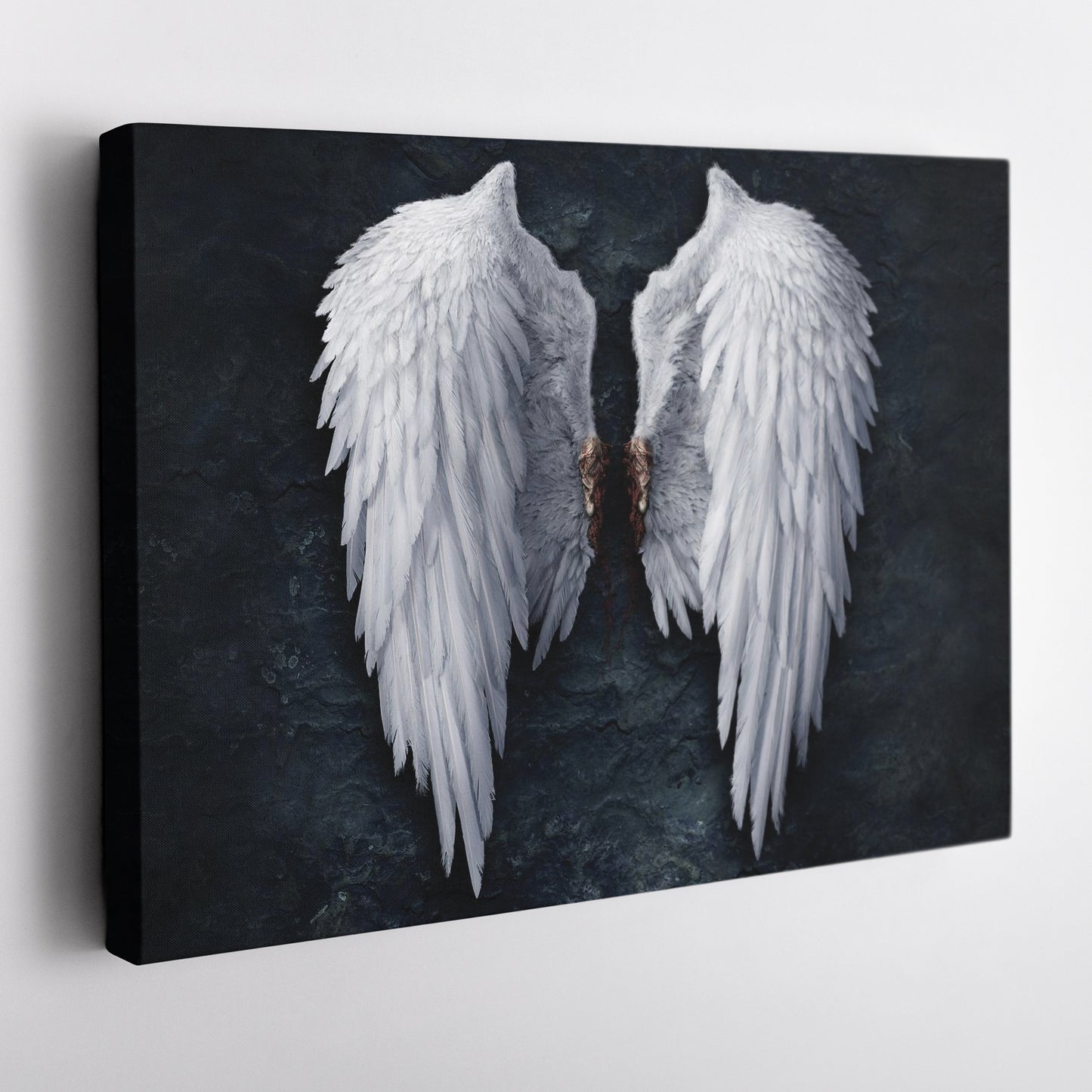 Banksy Angel White Wings Canvas Wall Art – Iconic Urban Art Print