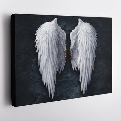 Banksy Angel White Wings Canvas Wall Art – Iconic Urban Art Print