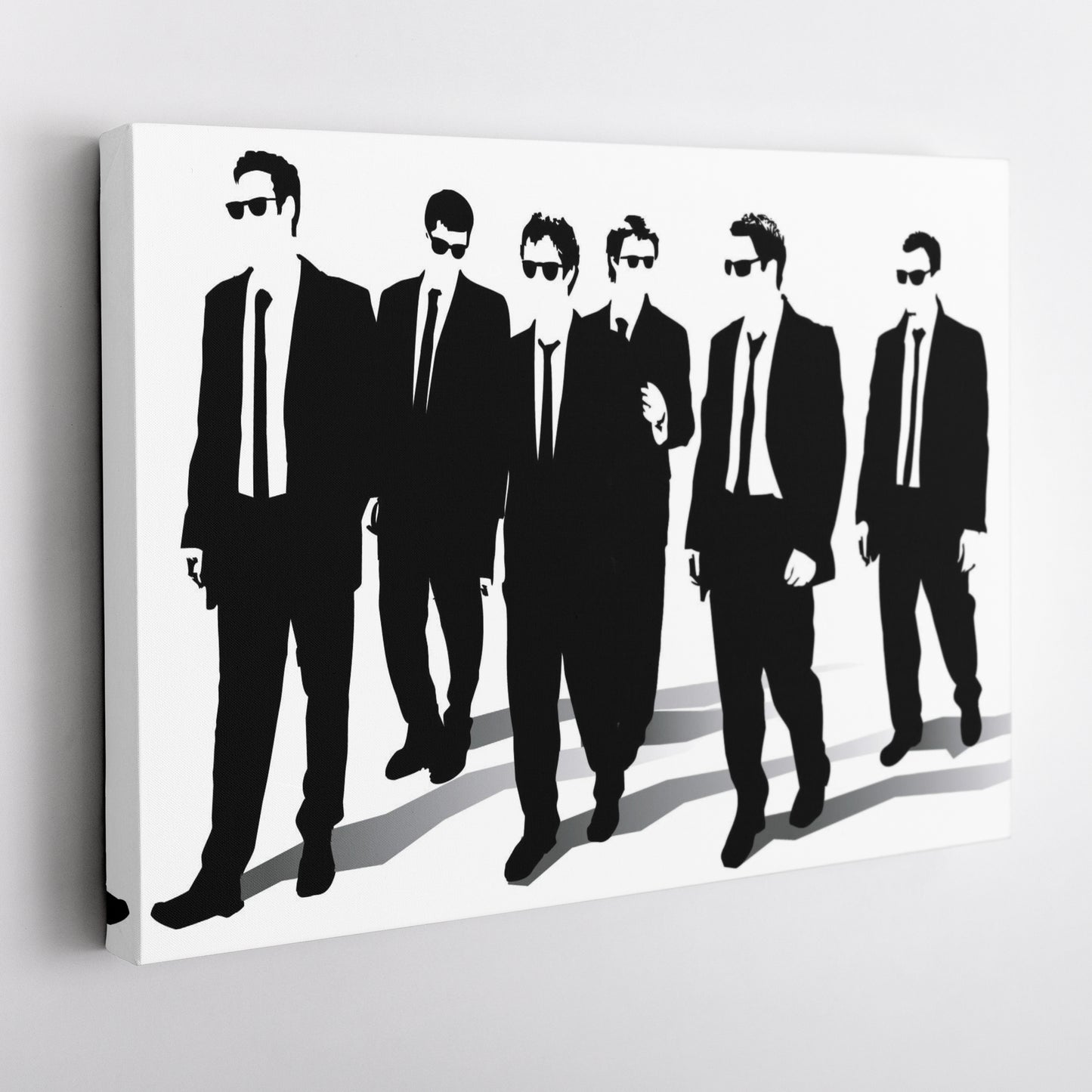 Reservoir Dogs Illustration Canvas Art – Cult Movie Icon Decor