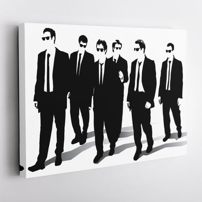 Reservoir Dogs Illustration Canvas Art – Cult Movie Icon Decor