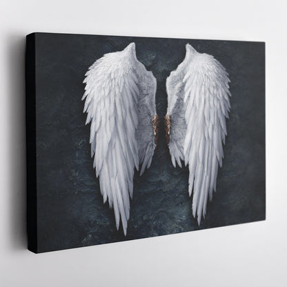Banksy Angel White Wings Canvas Wall Art – Iconic Urban Art Print