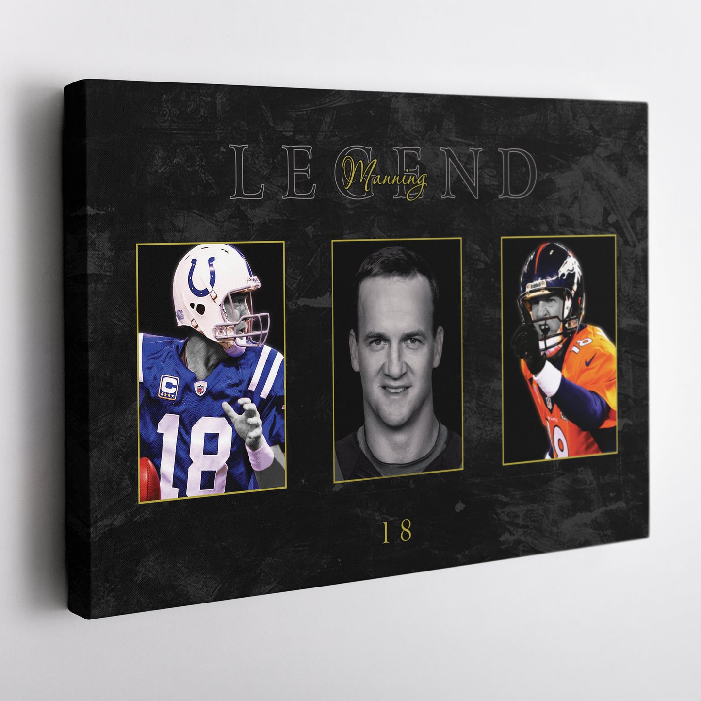 Peyton Manning NFL Canvas Wall Art – Football Legend Decor