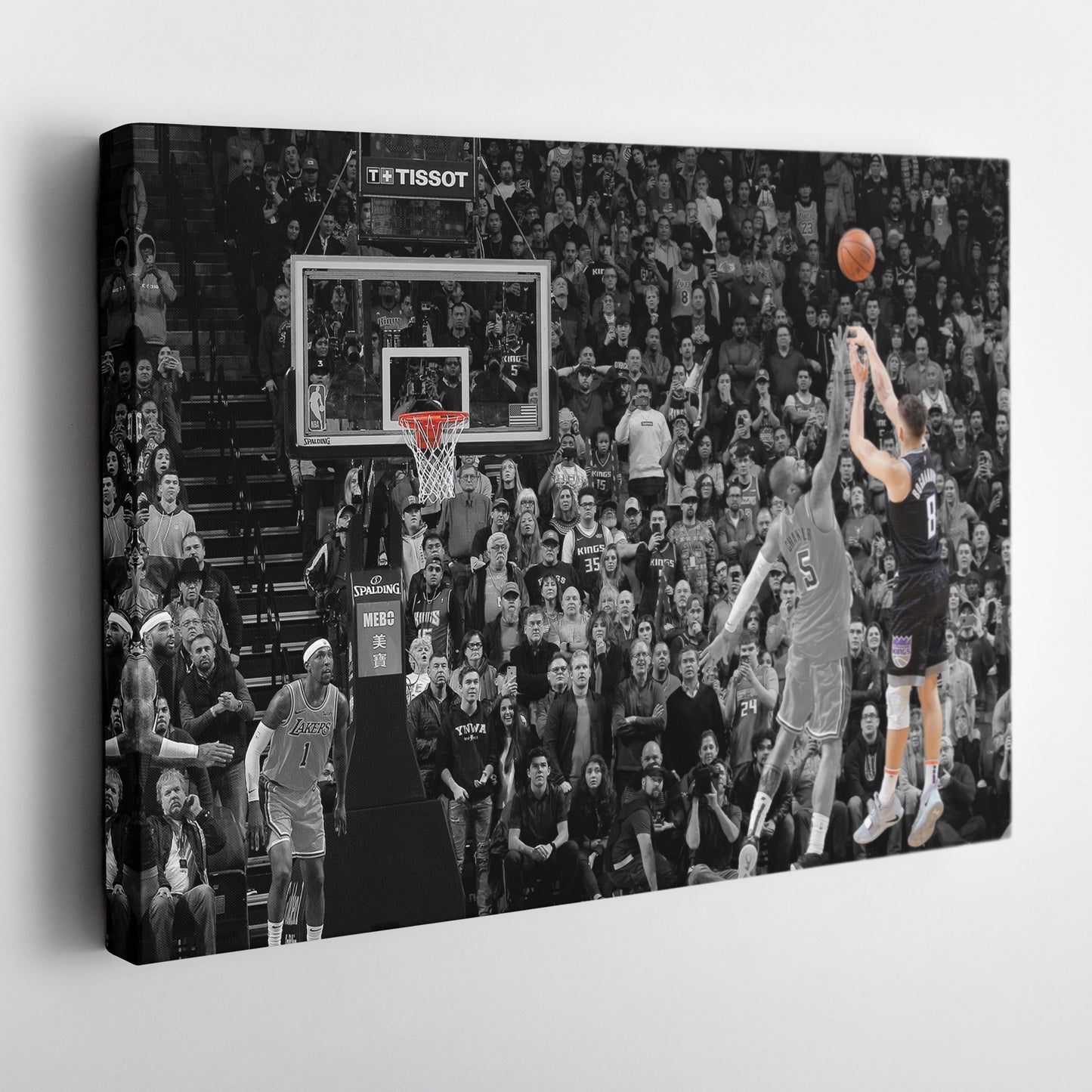 Bogdan Bogdanovic Buzzer Beater vs Lakers Canvas Wall Art Decor - NBA Highlight Art