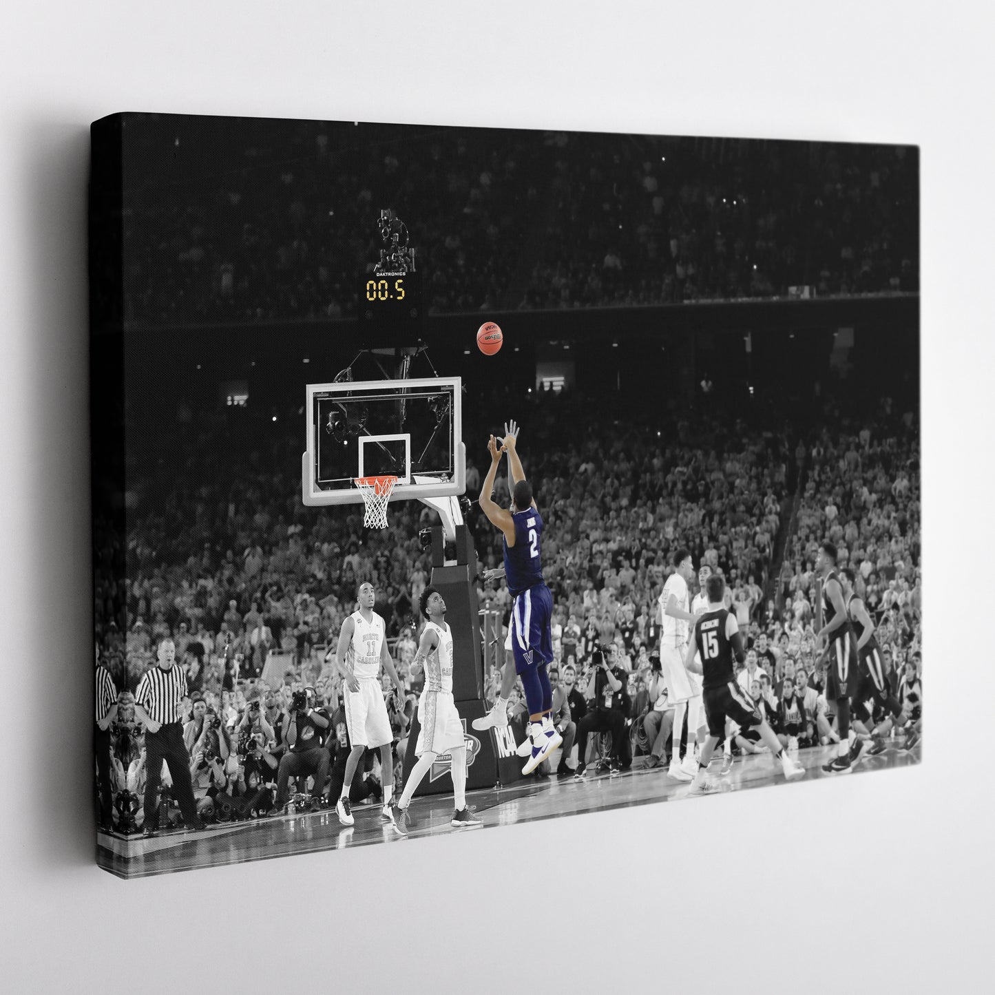 Kris Jenkins Buzzer Beater Villanova vs. North Carolina Canvas Wall Art Decor - NCAA Champion Art