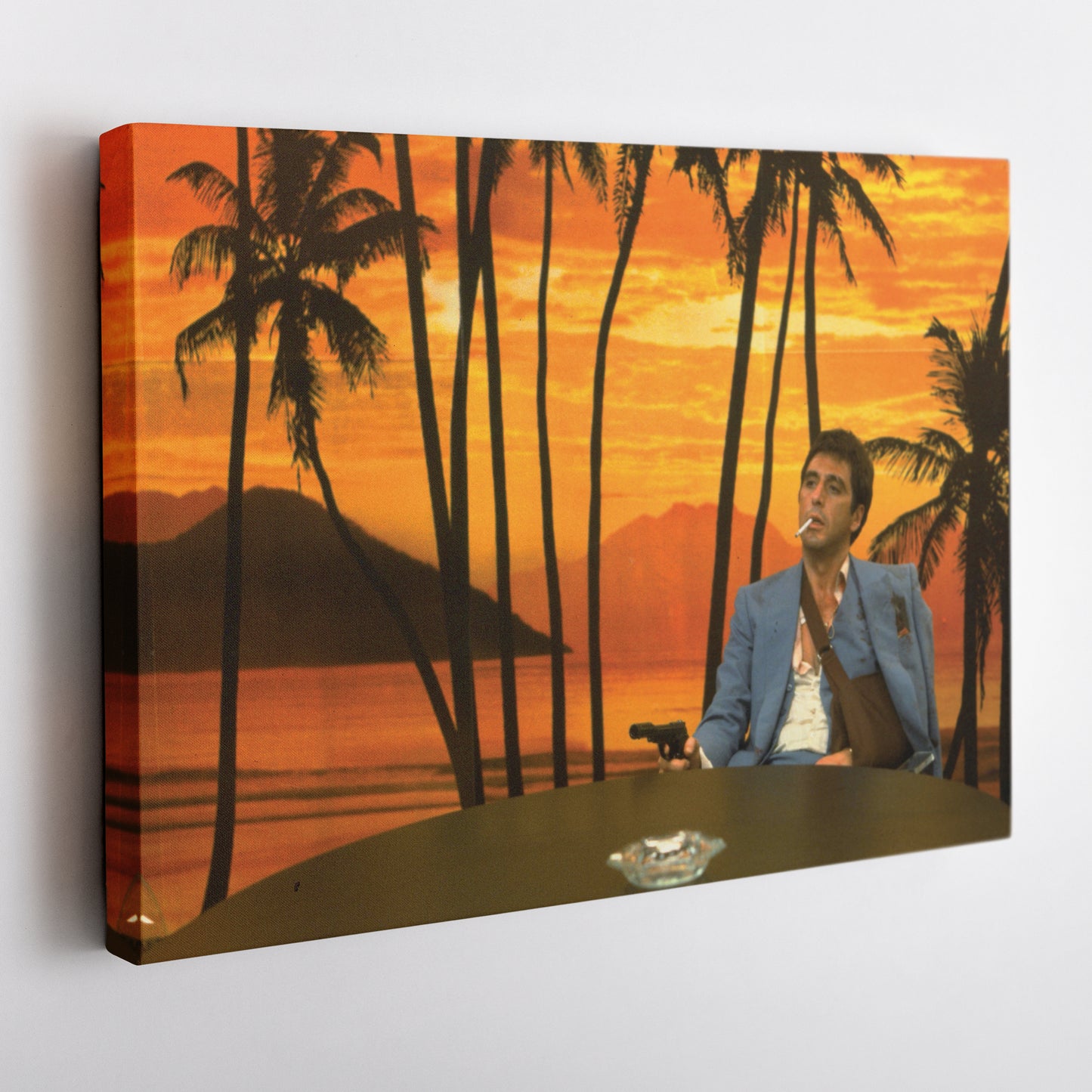 Scarface Al Pacino Art Effect Canvas Wall Art – Iconic Movie Moment Decor