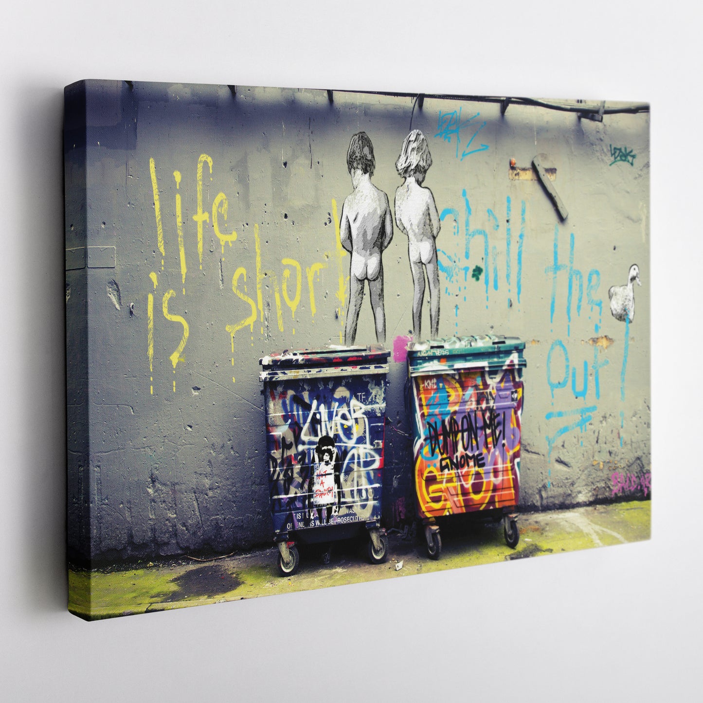 Banksy 'Boys' Canvas Print - Framed Wall Art for Home Decor