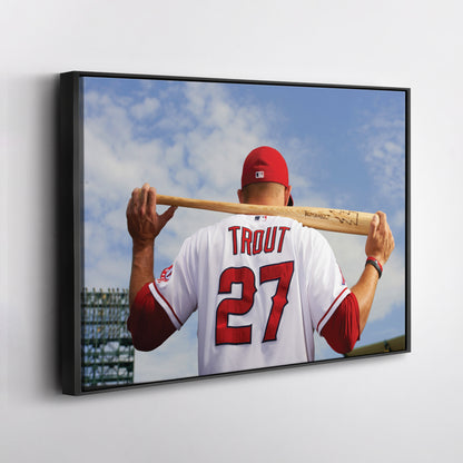 Mike Trout - Los Angeles Angels Canvas Wall Art Decor