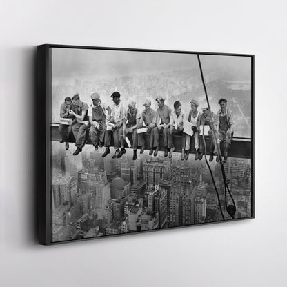 Lunch atop a Skyscraper New York Canvas Wall Art – Iconic Worker Print