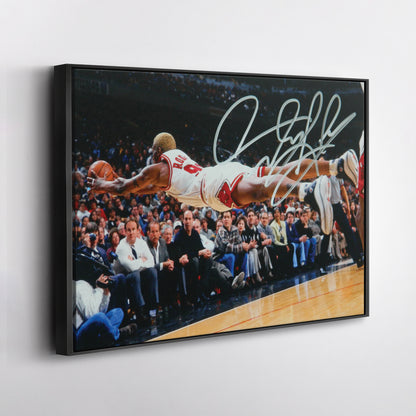 Dennis Rodman Chicago Bulls Canvas Wall Art – NBA Basketball Legend Art