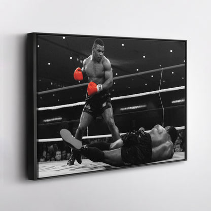 Mike Tyson Boxing Canvas Art – Poster Framed Wall Decor