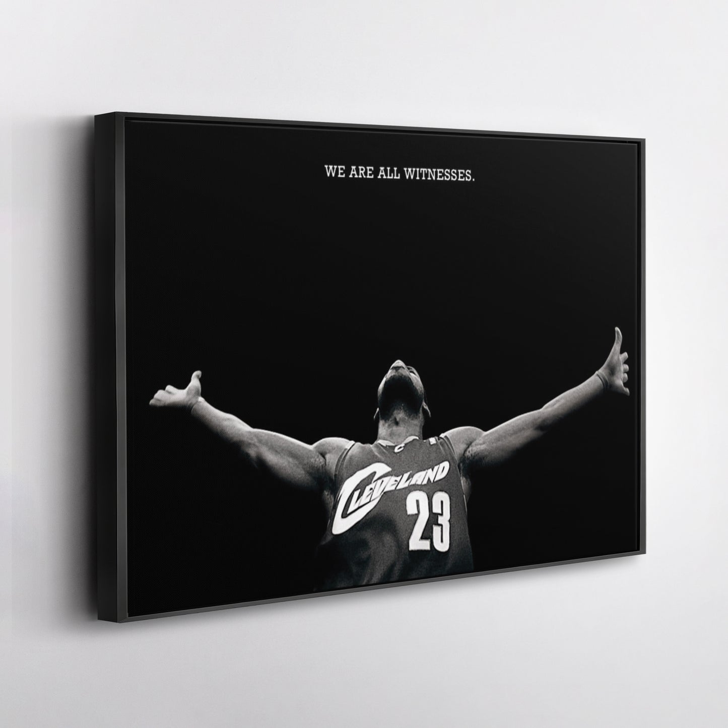 LeBron James We Are All Witness Canvas Wall Art – NBA Legend Tribute