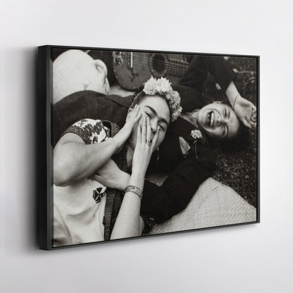 Frida Kahlo and Friend Canvas Wall Art – Painter's Legacy Home Decor