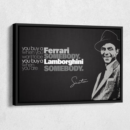 Frank Sinatra Motivational Quote Canvas Wall Art Decor - Timeless Music Icon Art