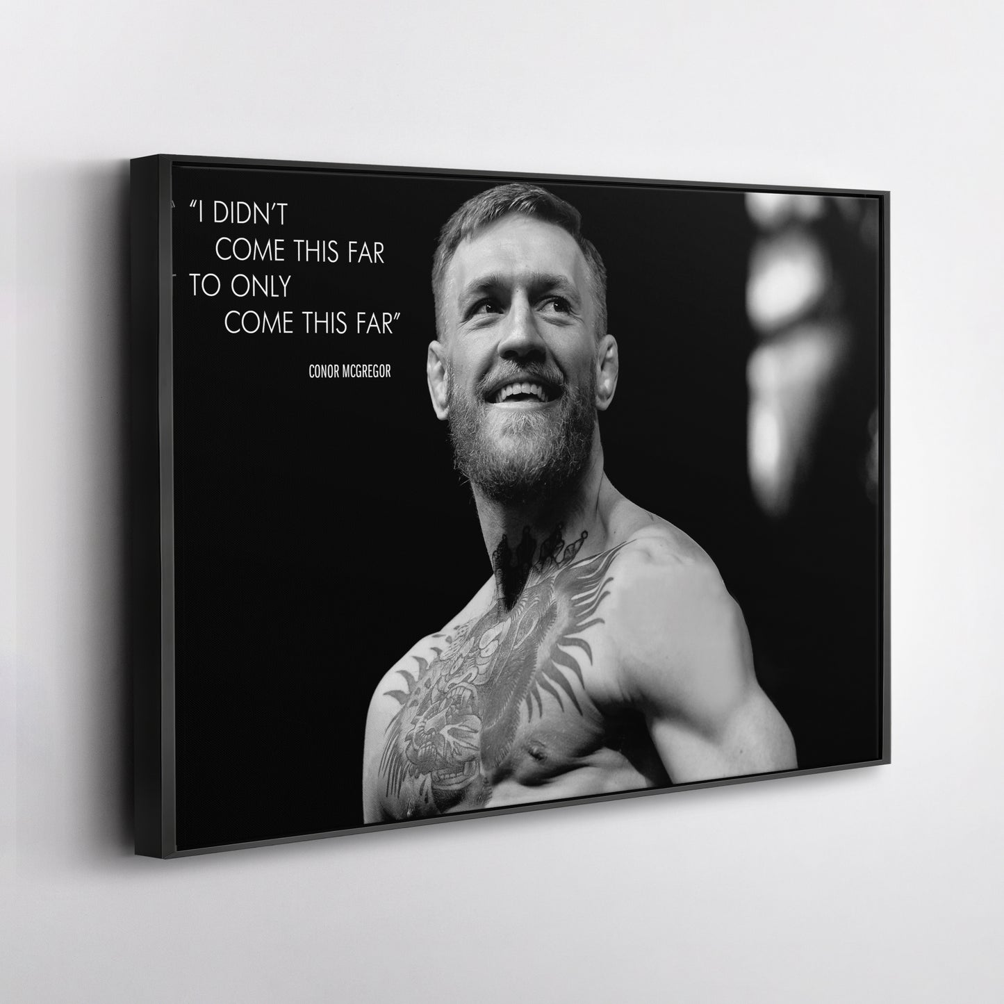 Conor McGregor Quote Canvas Wall Art – Inspirational MMA Print for Home