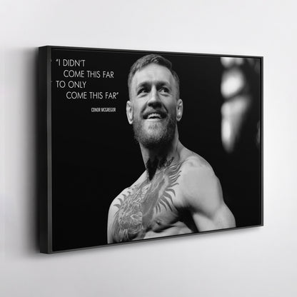 Conor McGregor Quote Canvas Wall Art – Inspirational MMA Print for Home
