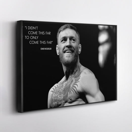 Conor McGregor Quote Canvas Wall Art – Inspirational MMA Print for Home