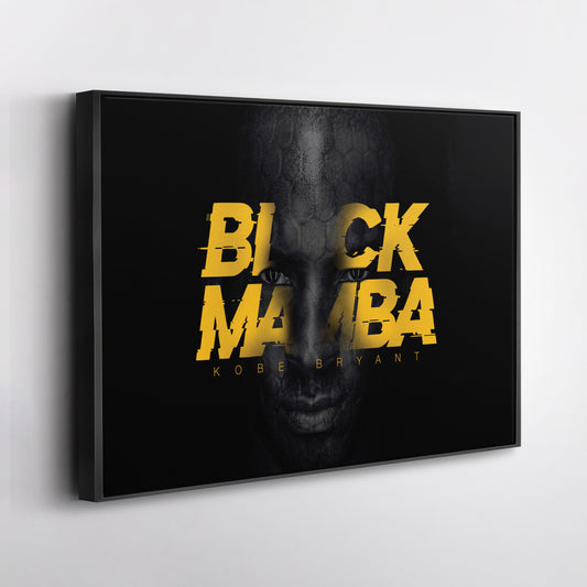 Kobe Bryant Black Mamba Forever Canvas Wall Art – Timeless Basketball Icon