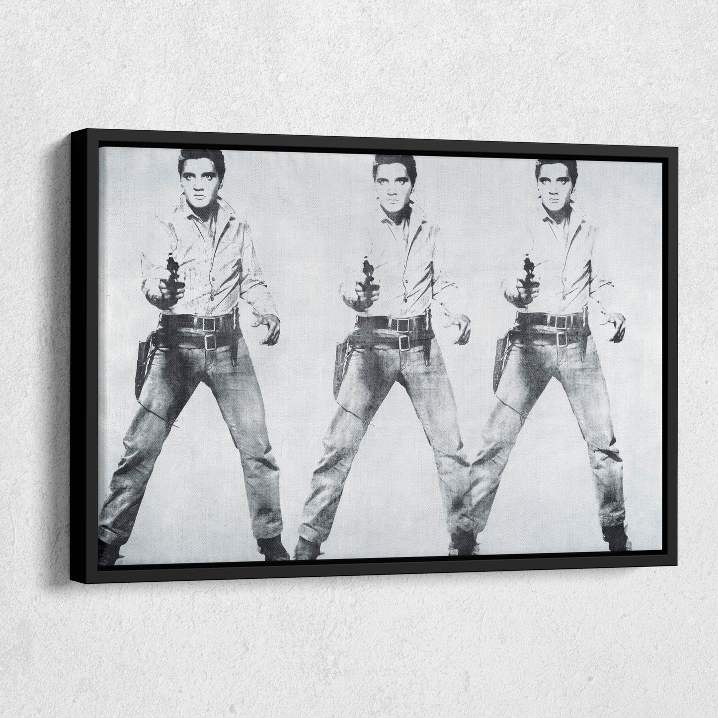 Elvis Presley Triple Canvas Poster – Framed Wall Art Home Decor