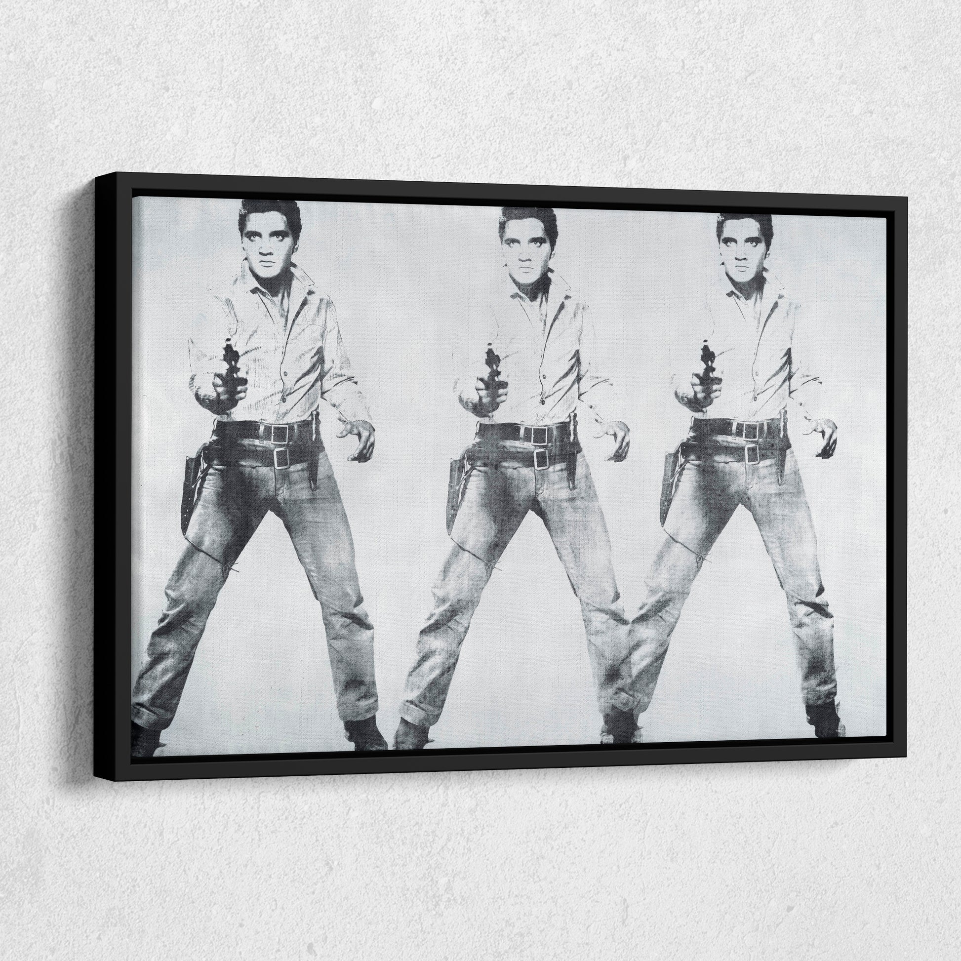 Elvis Presley Triple Canvas Poster – Framed Wall Art Home Decor