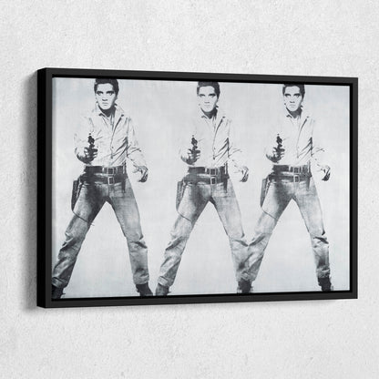 Elvis Presley Triple Canvas Poster – Framed Wall Art Home Decor