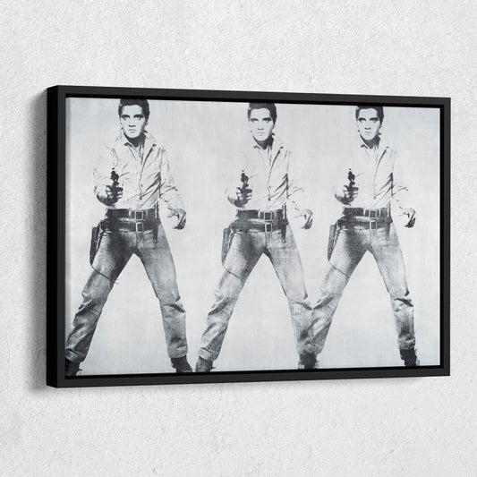 Elvis Presley Triple Canvas Poster – Framed Wall Art Home Decor