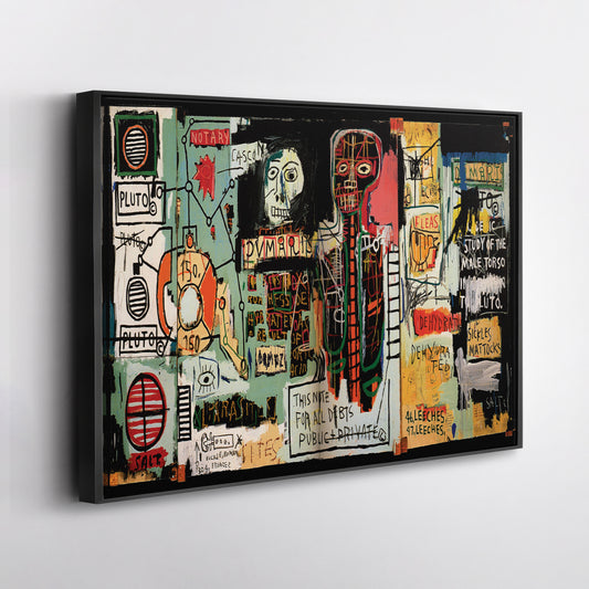 Notary by Jean-Michel Basquiat Abstract Art Canvas Wall Art – Modern Art Decor