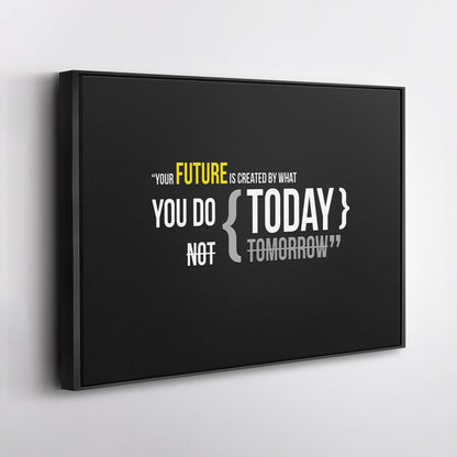 Motivational TODAY - Canvas Wall Art Decor for Home & Office