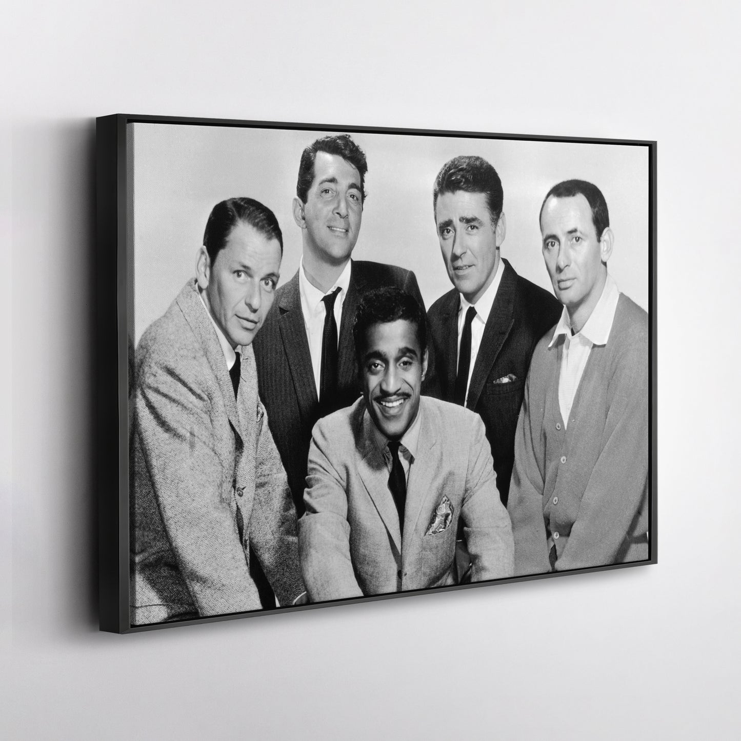 Rat Pack Black and White Canvas Art – Hollywood Legends Decor