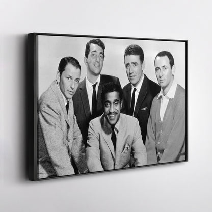 Rat Pack Black and White Canvas Art – Hollywood Legends Decor
