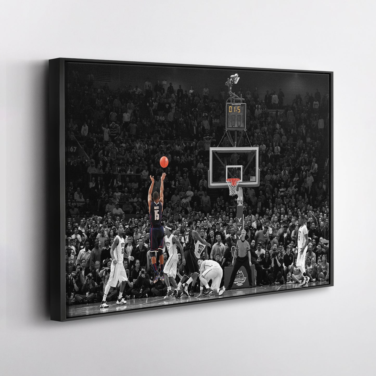 Kemba Walker Buzzer-Beater vs Pitt Canvas Wall Art Decor - NCAA Basketball Icon Art