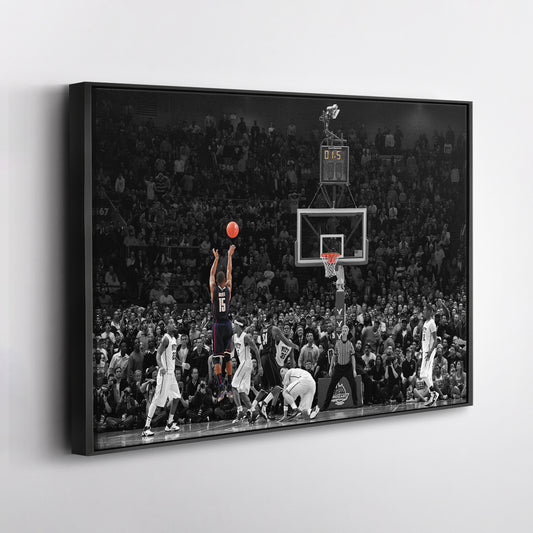 Kemba Walker Buzzer-Beater vs Pitt Canvas Wall Art Decor - NCAA Basketball Icon Art