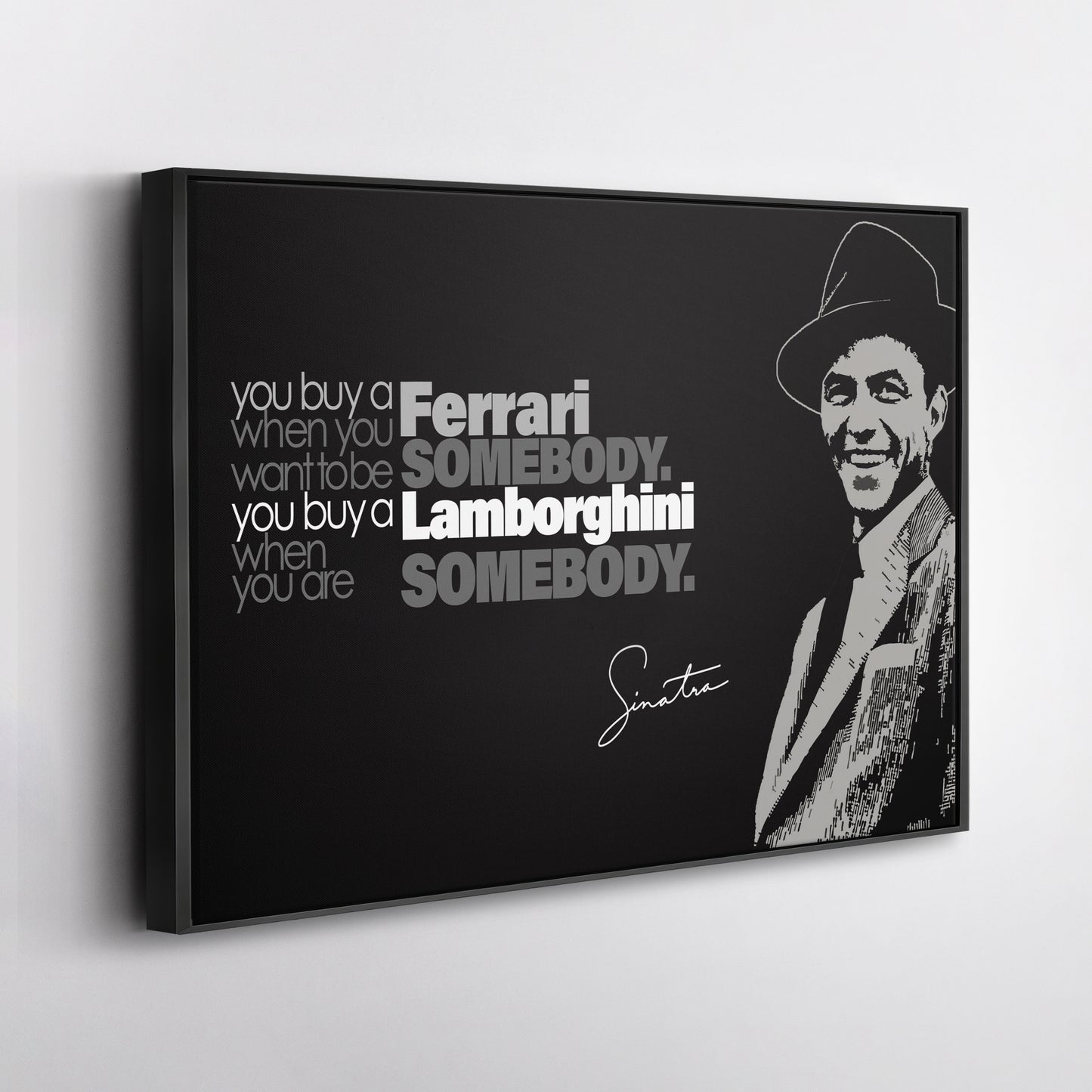 Frank Sinatra Motivational Quote Canvas Wall Art Decor - Timeless Music Icon Art