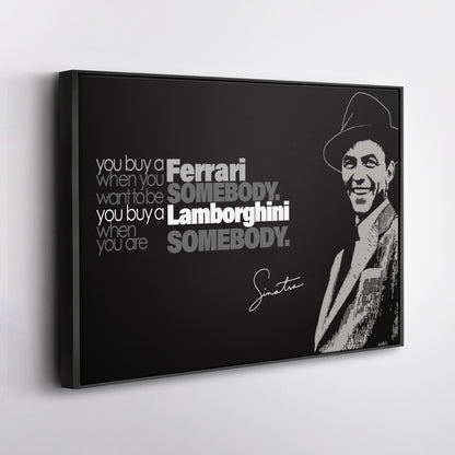 Frank Sinatra Motivational Quote Canvas Wall Art Decor - Timeless Music Icon Art