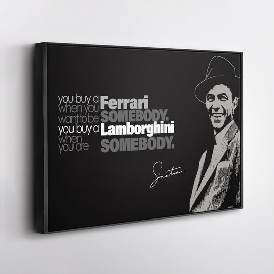 Frank Sinatra Motivational Quote Canvas Wall Art Decor - Timeless Music Icon Art