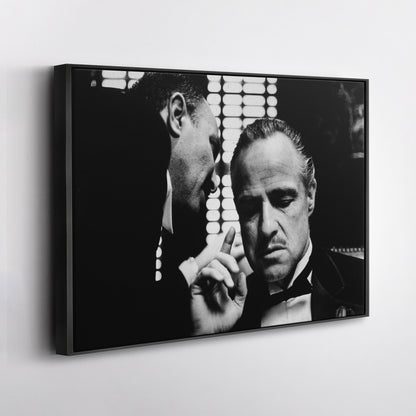 The Godfather - Black and White Canvas Wall Art Decor
