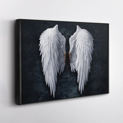 Banksy Angel White Wings Canvas Wall Art – Iconic Urban Art Print