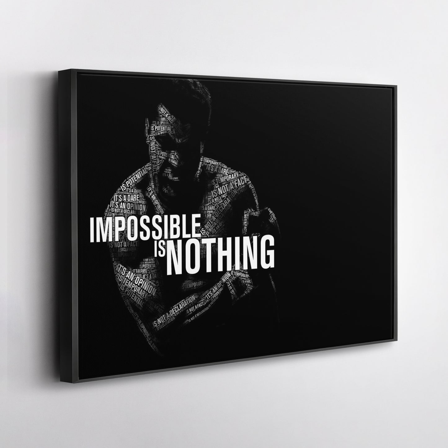 Muhammad Ali Boxing Quote Canvas Art – Iconic Fighter Decor