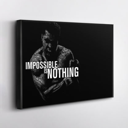 Muhammad Ali Boxing Quote Canvas Art – Iconic Fighter Decor