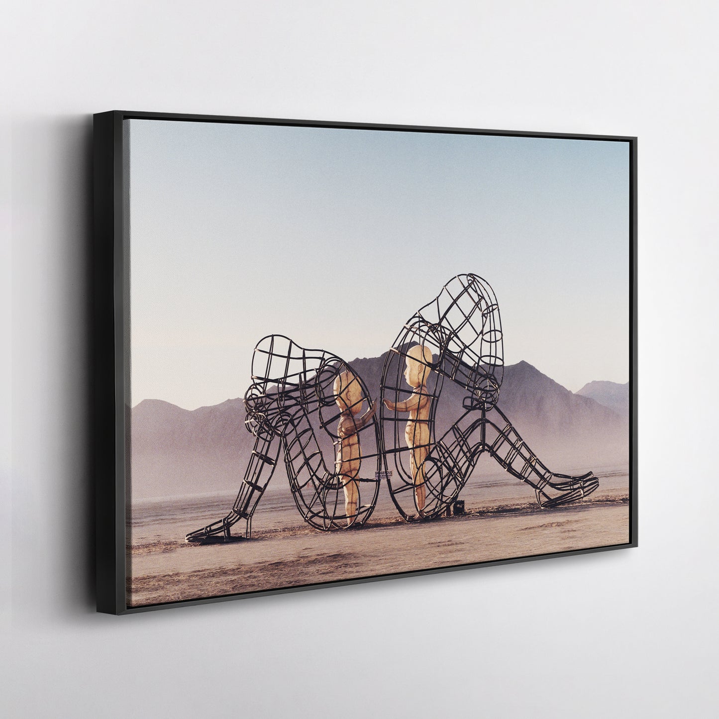 Two People Turning Their Backs by Alexander Milov Canvas Art - Modern Decor