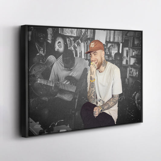 Mac Miller Poster Rapper Canvas Art – A Tribute to a Musical Icon